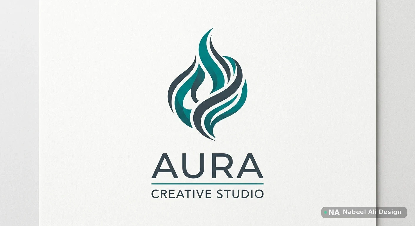 Aura Creative Studio — Logo Design concept design by Nabeel Ali
