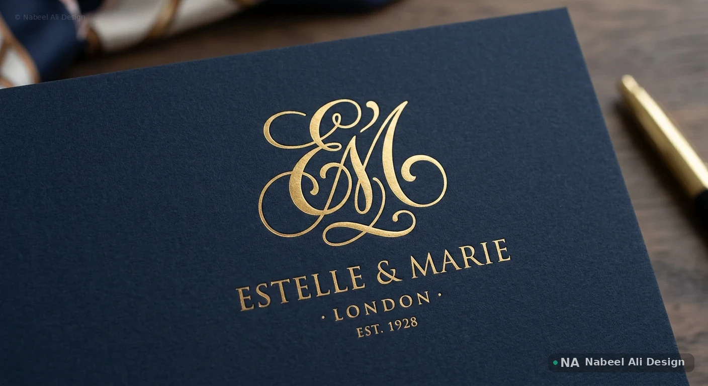 Estelle & Marie — Logo Design concept design by Nabeel Ali