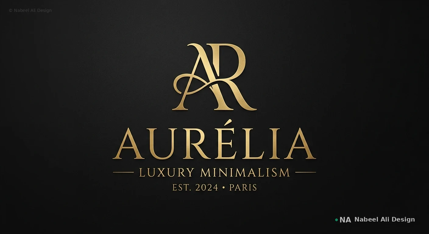 Aurélia Paris — Logo Design concept design by Nabeel Ali