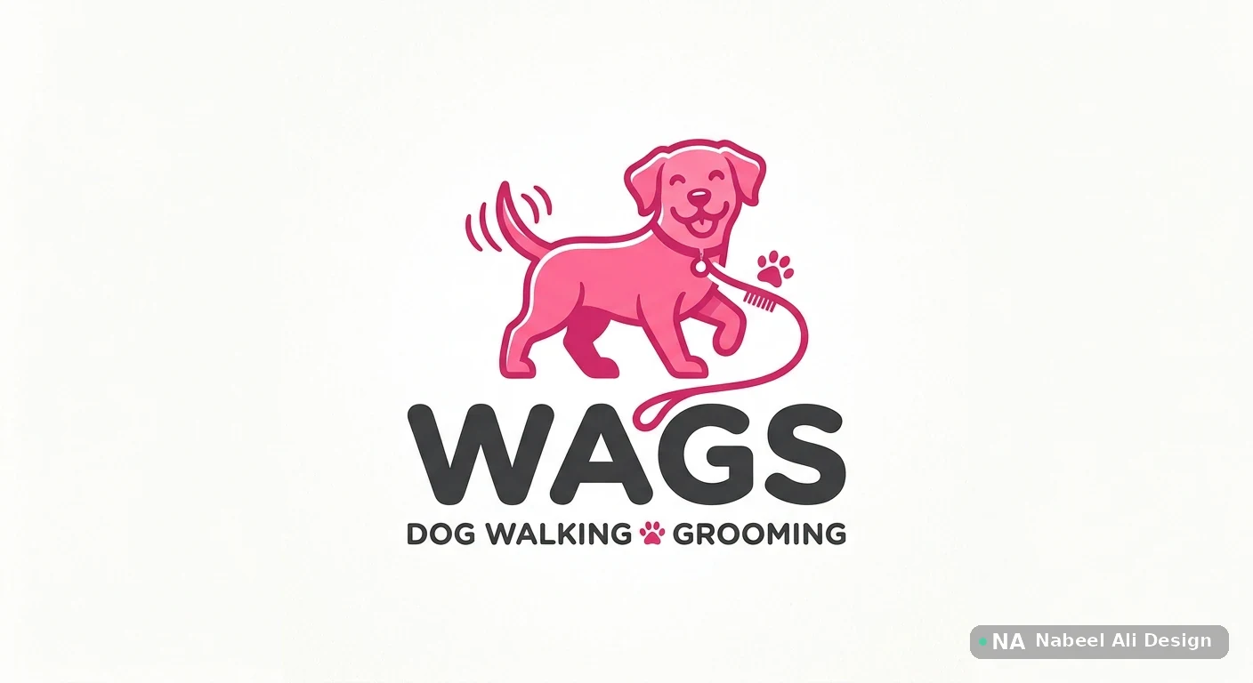 WAGS — Logo Design concept design by Nabeel Ali