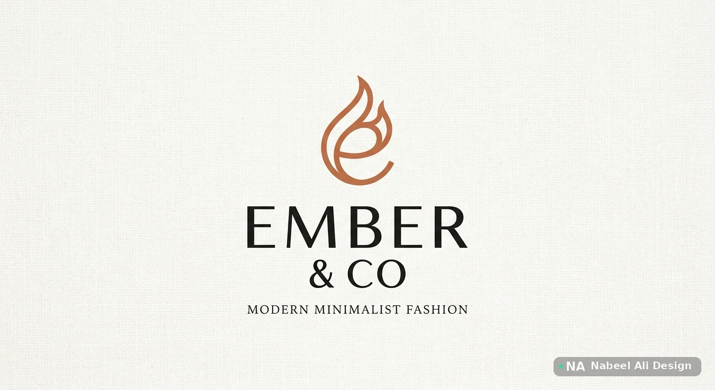 Ember & Co — Logo Design concept design by Nabeel Ali