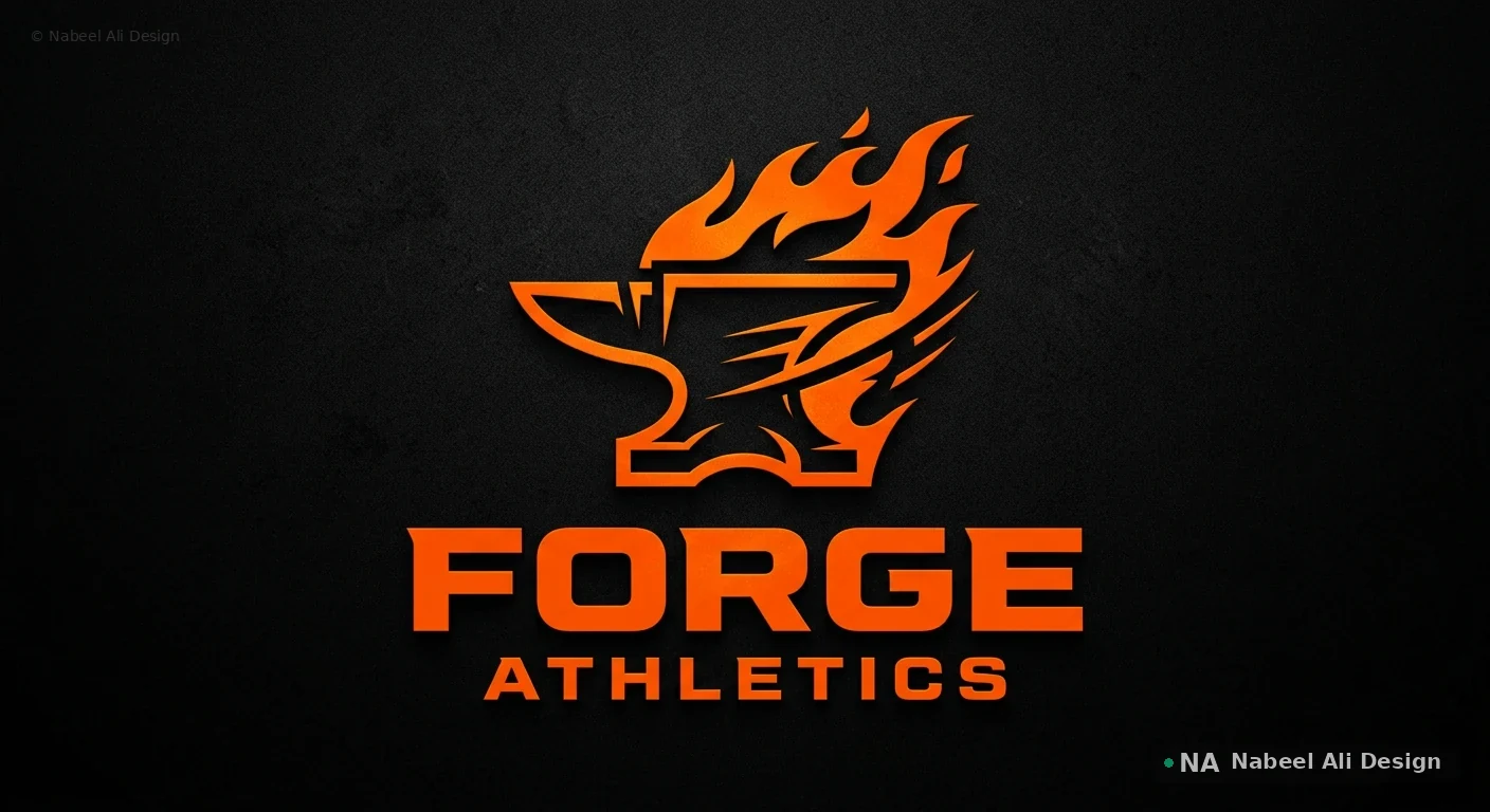 Forge Athletics — Logo Design concept design by Nabeel Ali