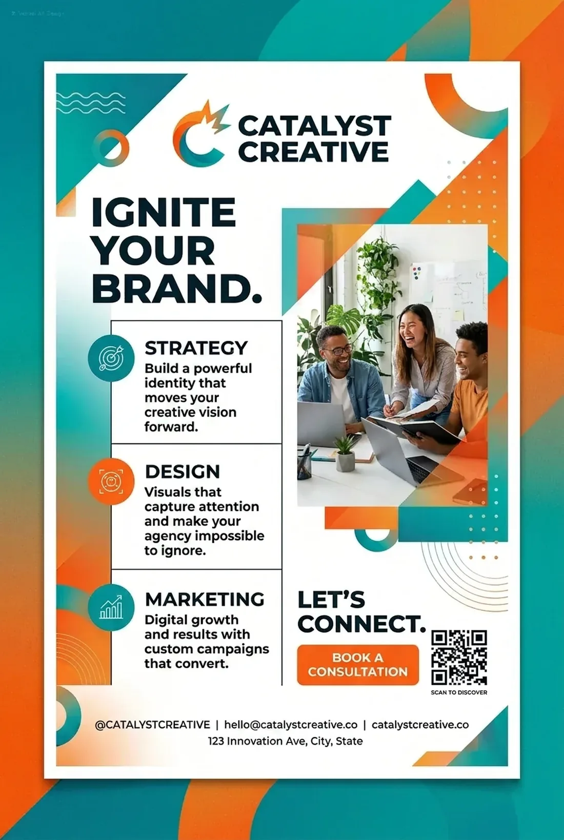 Catalyst Creative — Advertising — Print design by Nabeel Ali