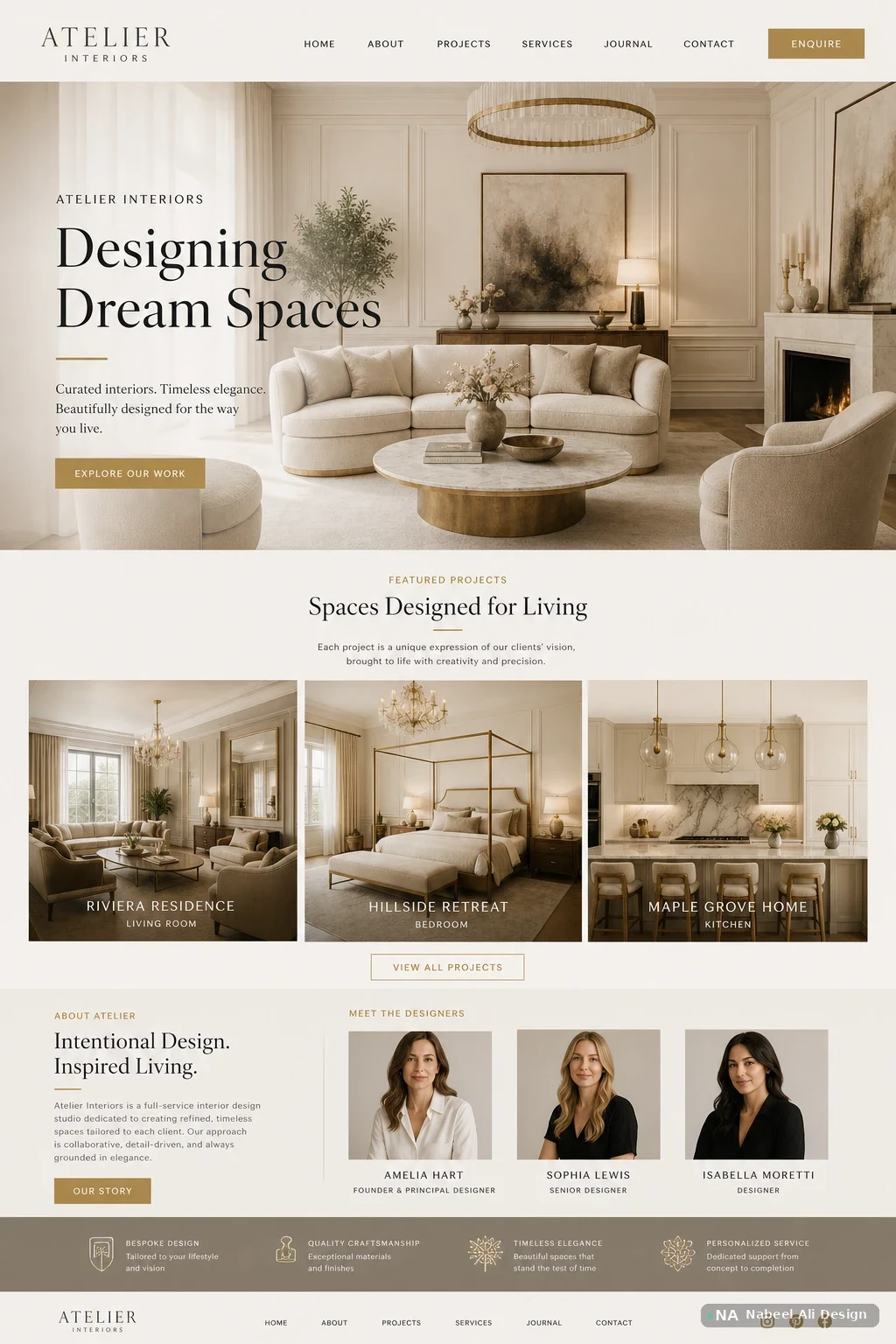 Atelier Interiors — Advertising & Print concept design by Nabeel Ali