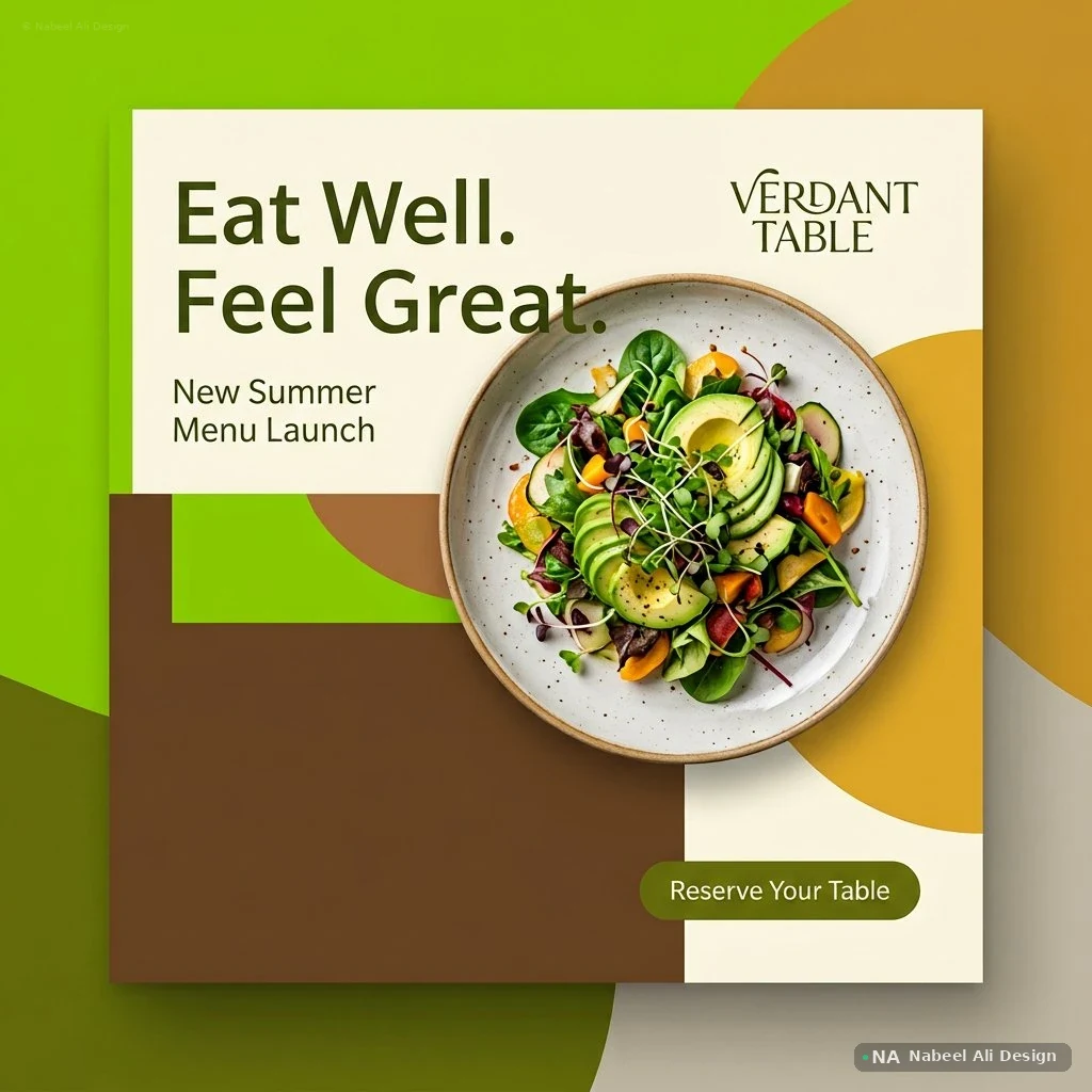 Verdant Table — Social Media concept design by Nabeel Ali