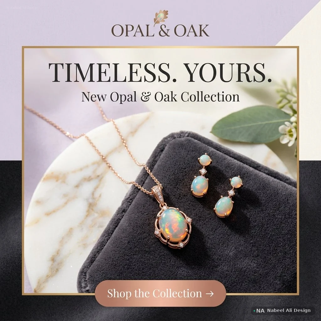 Opal & Oak — Social Media concept design by Nabeel Ali