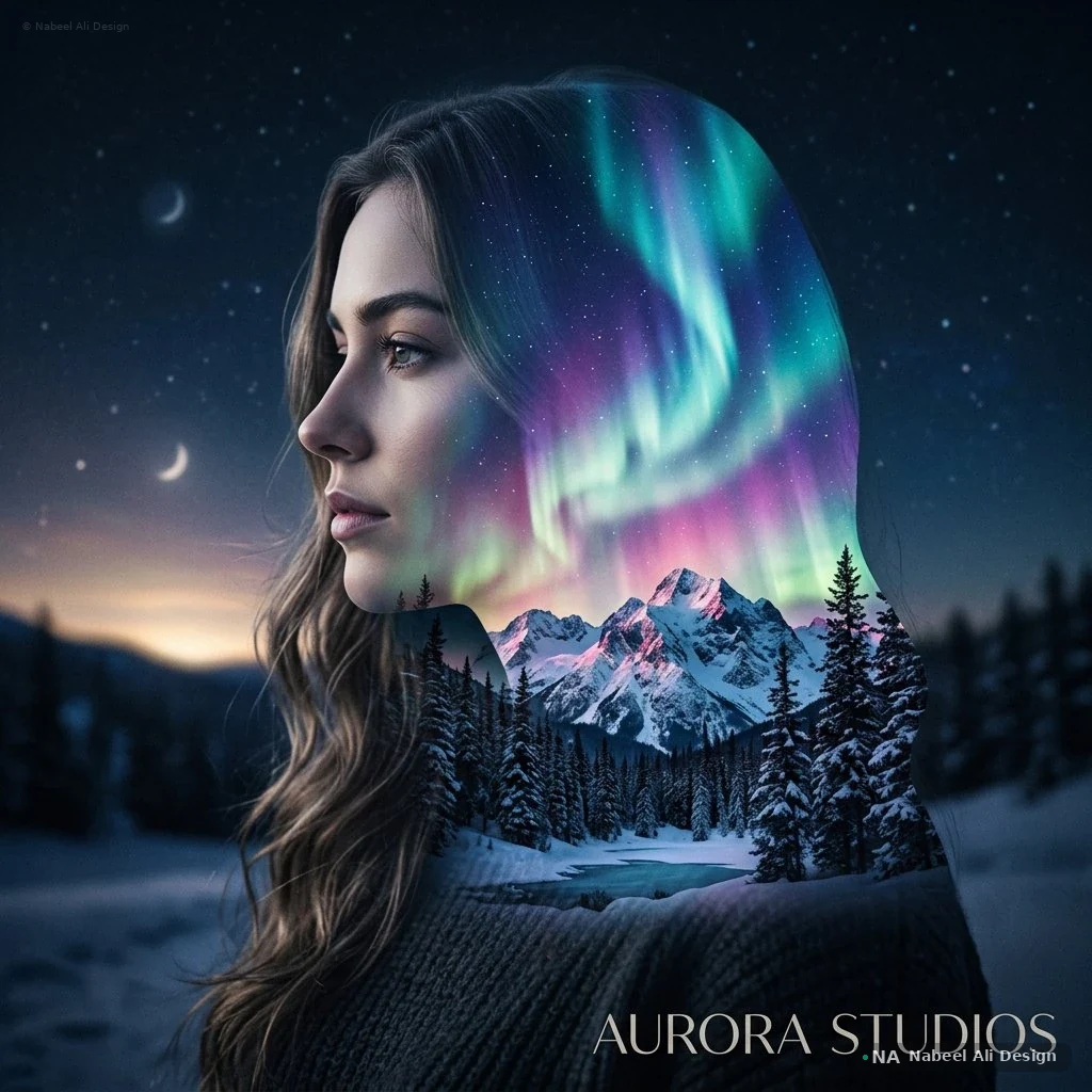 Aurora Studios — Image Manipulation concept design by Nabeel Ali