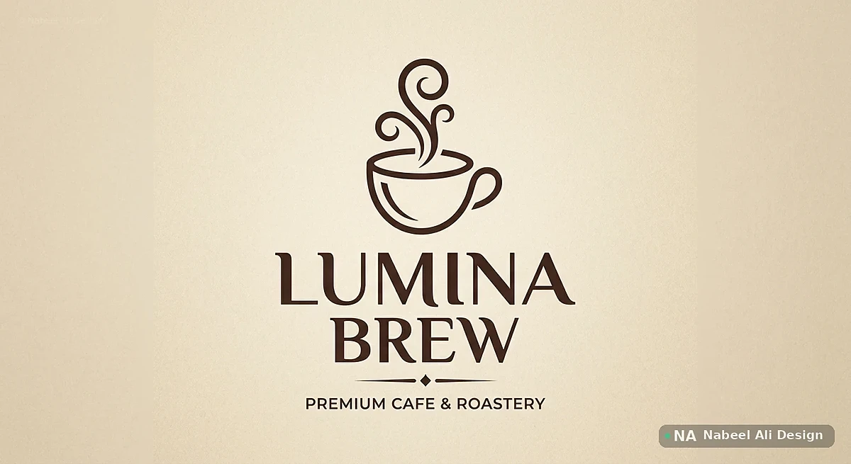 Lumina Brew — Logo Design design by Nabeel Ali