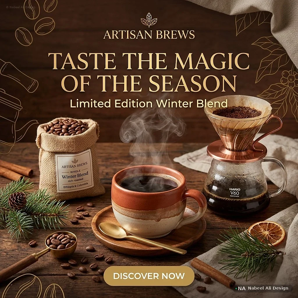 Artisan Brews — Social Media design by Nabeel Ali