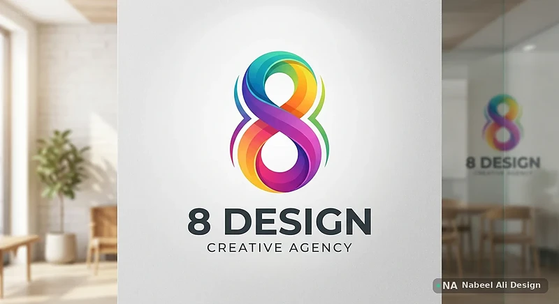 8 Design Creative Agency — Logo Design design by Nabeel Ali