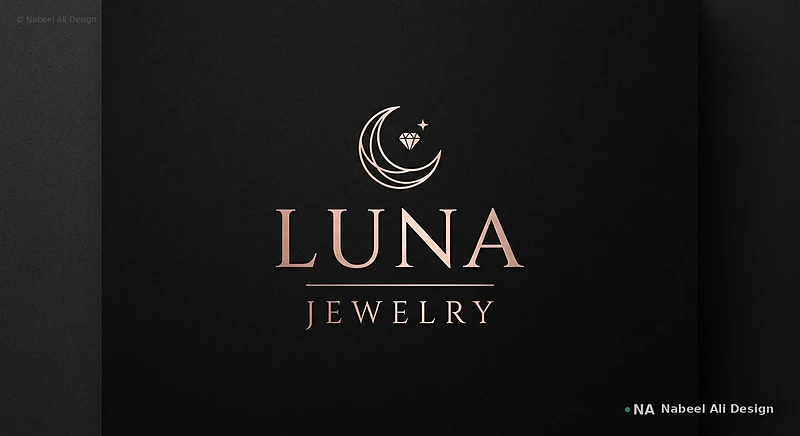 Luna Jewelry — Logo Design design by Nabeel Ali