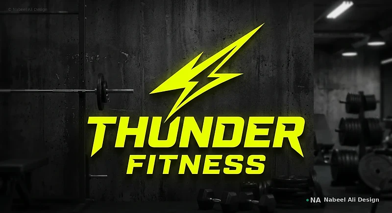 Thunder Fitness — Logo Design design by Nabeel Ali