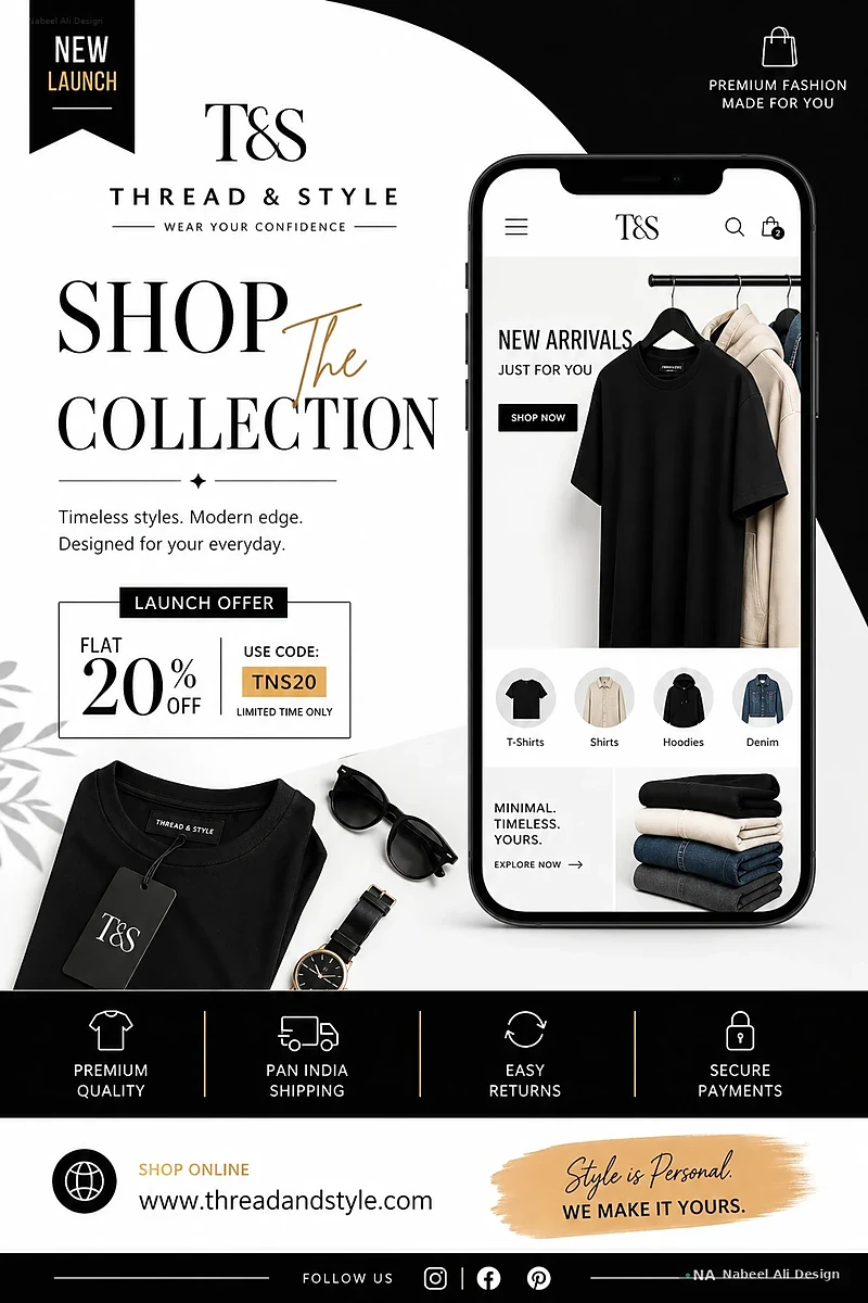 Thread & Style — Advertising & Print design by Nabeel Ali