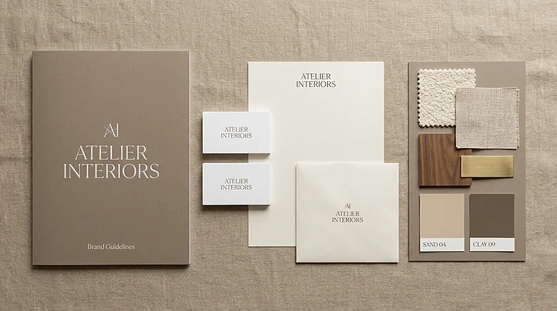 Atelier Interiors — Brand Presentation — Advertising & Print design by Nabeel Ali