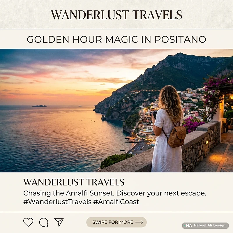 Wanderlust Travels — Social Media design by Nabeel Ali