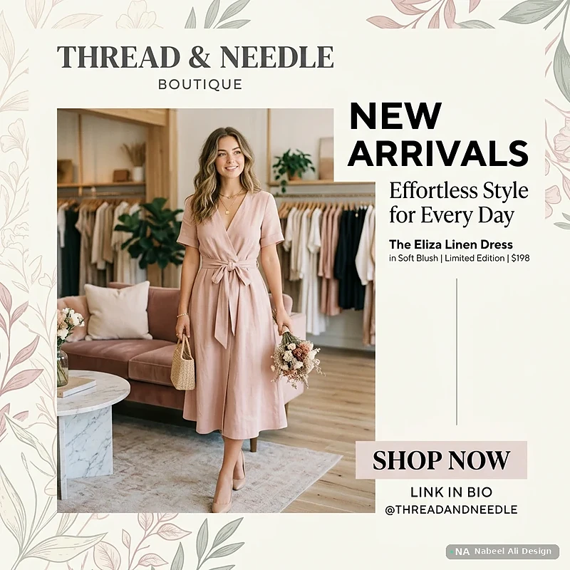 Thread & Needle — Social Media design by Nabeel Ali