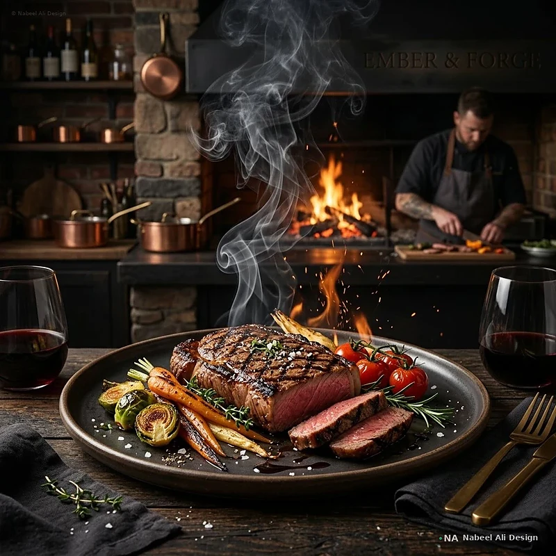 Ember & Forge — Image Manipulation design by Nabeel Ali