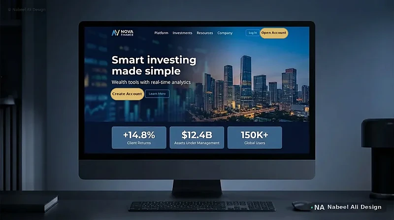 Nova Finance — Website Design design by Nabeel Ali